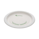 Pactiv Evergreen EarthChoice Pressware Compostable Dinnerware, Plate, 6" dia, White, 750/Carton (PCTPSP06EC)