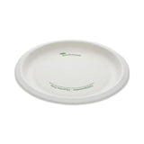 Pactiv Evergreen EarthChoice Pressware Compostable Dinnerware, Plate, 9" dia, White, 450/Carton (PCTPSP09EC)