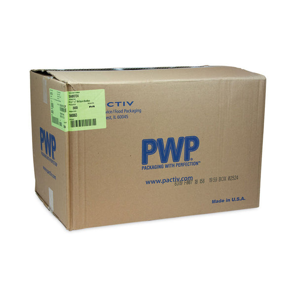 Pactiv Evergreen EarthChoice Square Recycled Bowl, 24 oz, 7 x 7 x 1.52, Black, Plastic, 300/Carton (PCTSAB0724) Case of 300