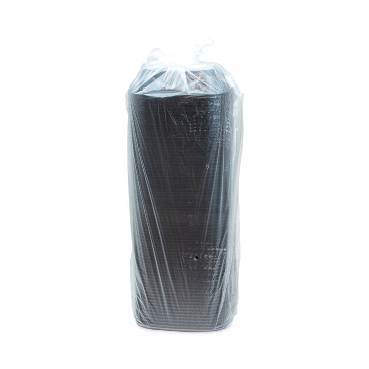 Pactiv Evergreen EarthChoice Square Recycled Bowl, 24 oz, 7 x 7 x 1.52, Black, Plastic, 300/Carton (PCTSAB0724) Case of 300
