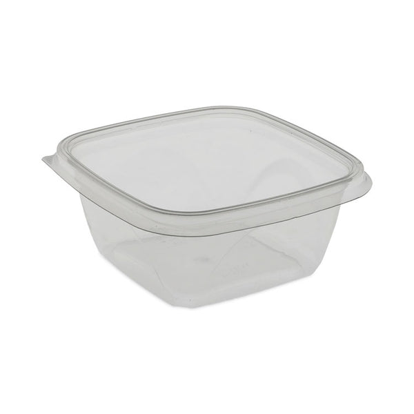 Pactiv Evergreen EarthChoice Square Recycled Bowl, 16 oz, 5 x 5 x 1.75, Clear, Plastic, 504/Carton (PCTSAC0516) Case of 504