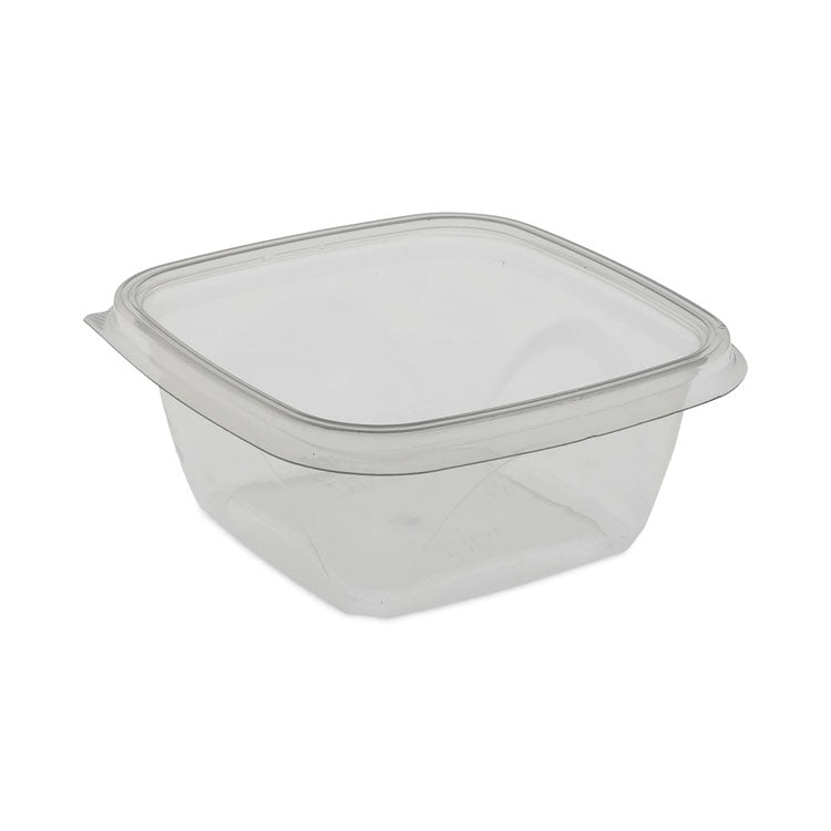 Pactiv Evergreen EarthChoice Square Recycled Bowl, 16 oz, 5 x 5 x 1.75, Clear, Plastic, 504/Carton (PCTSAC0516) Case of 504