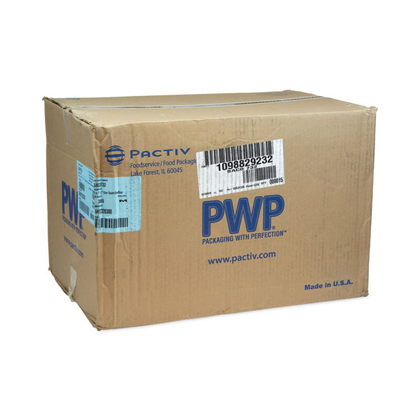 Pactiv Evergreen EarthChoice Square Recycled Bowl, 32 oz, 7 x 7 x 2, Clear, Plastic, 300/Carton (PCTSAC0732) Case Of 300