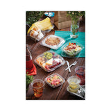 Pactiv Evergreen EarthChoice Recycled PET Hinged Container, 32 oz, 7.31 x 5.88 x 3.25, Clear, Plastic, 280/Carton (PCTYCA910320000) Case of 280