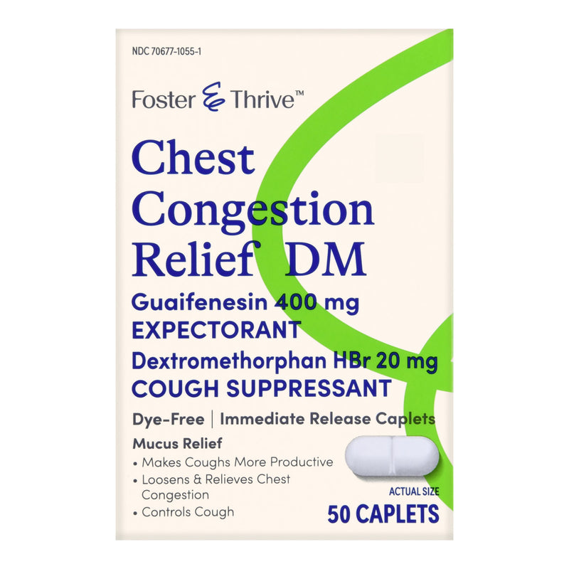 Foster & Thrive™ Cold and Cough Relief 400 mg - 20 mg Strength Tablet 50 per Box (1235099_BX) 50/BX