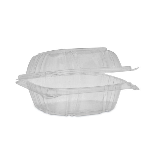 Pactiv Evergreen SENSATION SmartLock Hinged Lid Container, 5.24 x 5.25 x 2.57, Clear, Plastic, 375/Carton (PCTYCI820500000) Case of 375