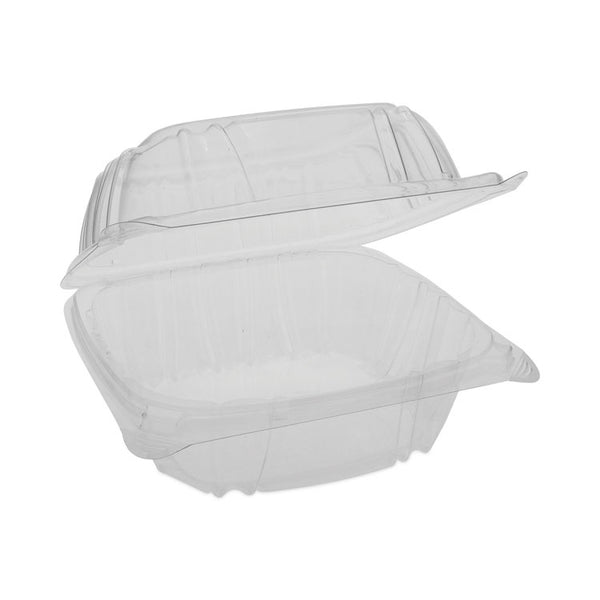 Pactiv Evergreen SENSATION SmartLock Hinged Lid Container, 5.74 x 5.95 x 3.1, Clear, Plastic, 500/Carton (PCTYCI821600000) Case of 500