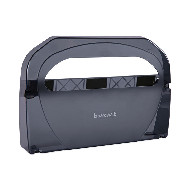 Boardwalk® Toilet Seat Cover Dispenser, 17.25 x 3.13 x 11.75, Smoke Black (BWKTS510SBBWEA)