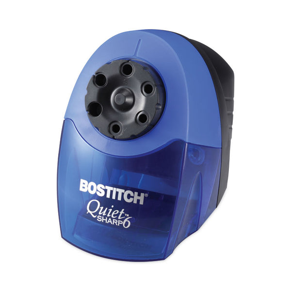 Bostitch® QuietSharp 6 Classroom Electric Pencil Sharpener, AC-Powered, 6.13 x 10.69 x 9, Blue (BOSEPS10HC)