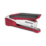 Bostitch® InPower Spring-Powered Desktop Stapler with Antimicrobial Protection, 28-Sheet Capacity, Red/Silver (ACI1117)