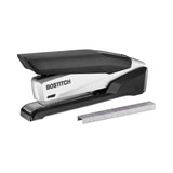 Bostitch® InPower Spring-Powered Desktop Stapler with Antimicrobial Protection, 28-Sheet Capacity, Black/Silver (ACI1110)