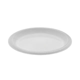 Pactiv Evergreen Meadoware Impact Plastic Dinnerware, Plate, 8.88" dia, White, 400/Carton (PCTYMI9)