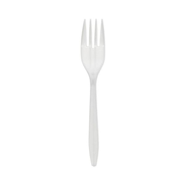 Pactiv Evergreen Fieldware Cutlery, Fork, Mediumweight, White, 1,000/Carton (PCTYFWFWCH)