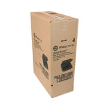 Pactiv Evergreen SmartLock Foam Hinged Lid Container, Medium, 8 x 8.5 x 3, Black, 150/Carton (PCTYHLB08010000) Case of 150