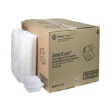 Pactiv Evergreen SmartLock Foam Hinged Lid Container, Sandwich, 5.75 x 5.75 x 3.25, White, 504/Carton (PCTYHLW06000000) Case of 504