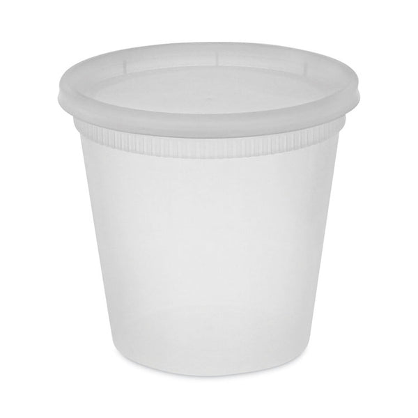 Pactiv Evergreen Newspring DELItainer Microwavable Container, 24 oz, 4.55 x 4.55 x 4.35, Clear, Plastic, 240/Carton (PCTYL2524) Case of 240