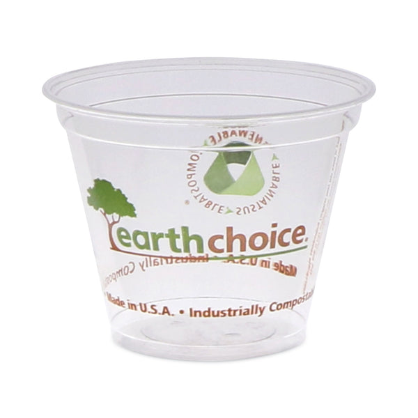 Pactiv EarthChoice Compostable Cold Cups, 9 oz, Clear/Printed, 975/Carton (PCTYPLA9CEC) Case of 975
