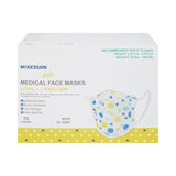 McKesson Procedure Mask ASTM Level 1 Earloops Child Size (1162227_BX) 75/BX