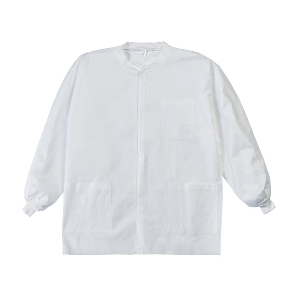 LabMates® Lab Jacket White Small Hip Length SMS Disposable (1149945_CS) 50/CS