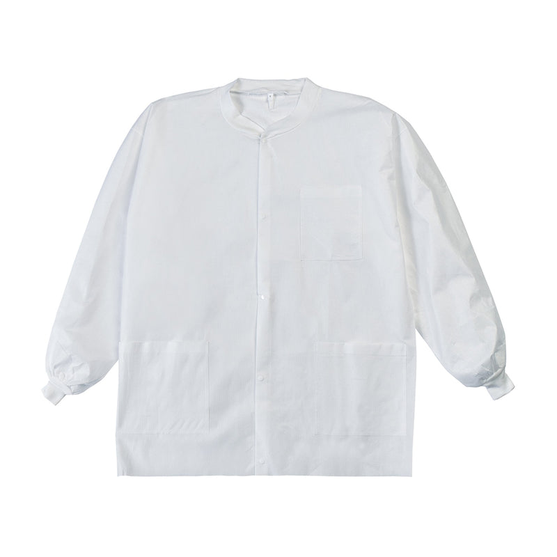 LabMates® Lab Jacket White Small Hip Length SMS Disposable (1149945_CS) 50/CS