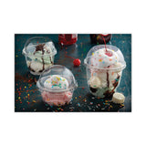 Pactiv Evergreen EarthChoice Recycled Clear Plastic Sundae Dish, 8 oz, 4" dia x 3"h, Clear, 60/Bag, 15 Bags/Carton (PCTYPS8C)