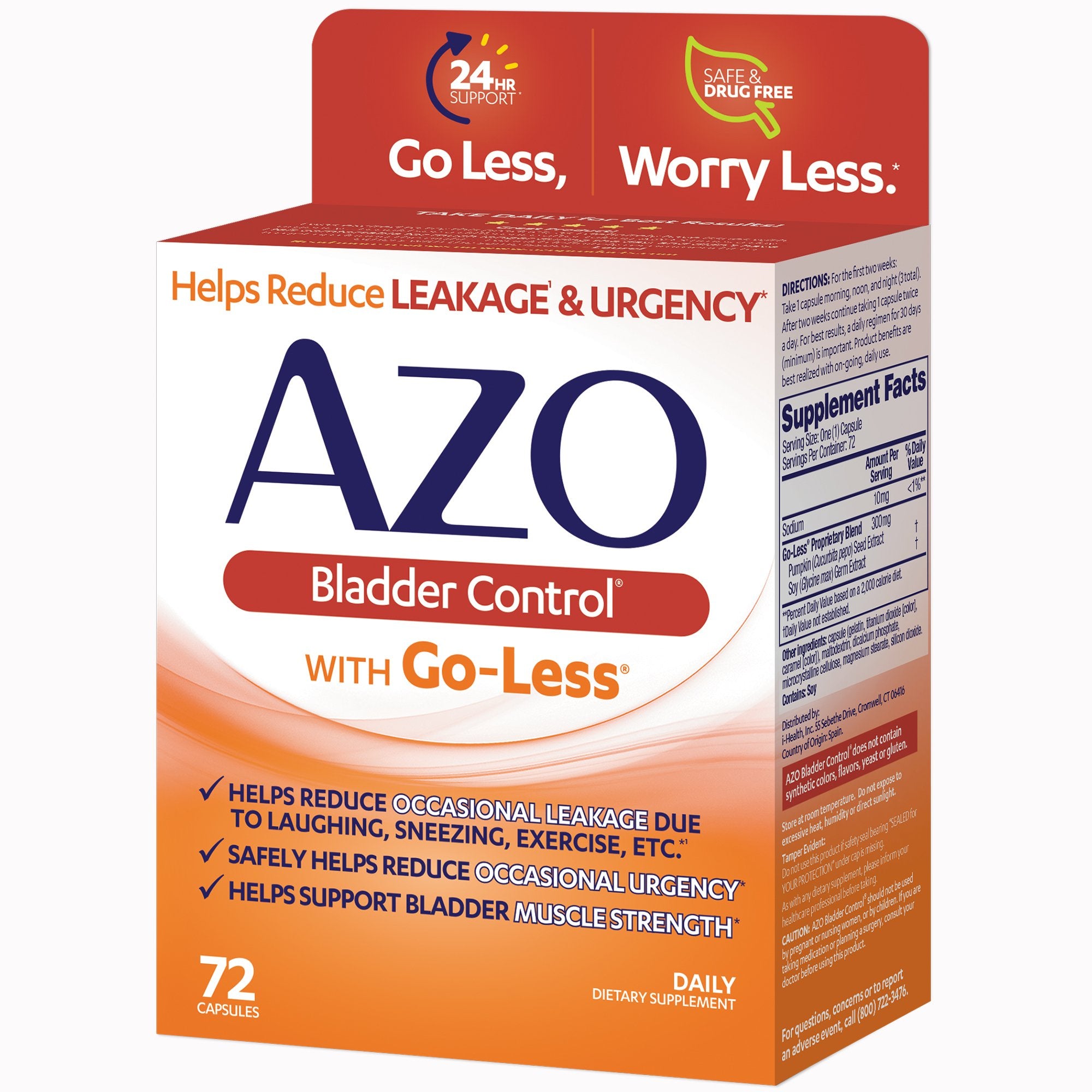 AZO® Dietary Supplement Capsule 72 per Box (1268931_BX) 1/BX ...