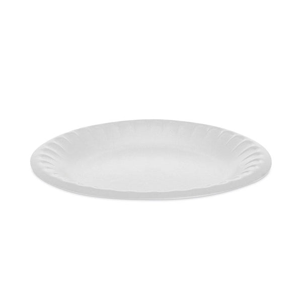 Pactiv Evergreen Placesetter Satin Non-Laminated Foam Dinnerware, Plate, 6" dia, White, 1,000/Carton (PCTYTH100060000)