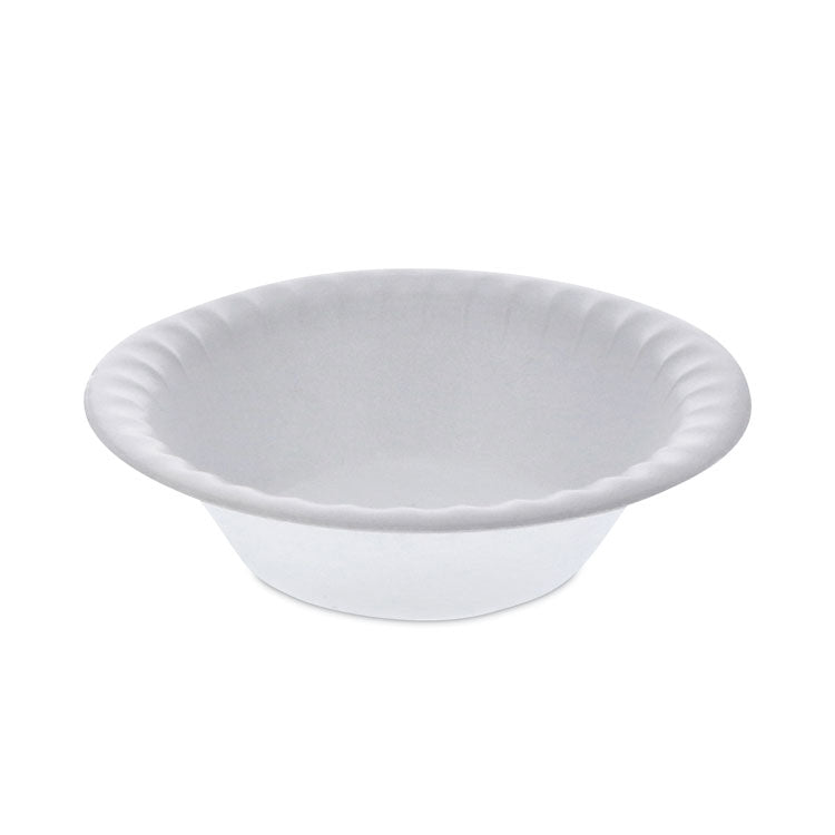 Pactiv Evergreen Placesetter Satin Non-Laminated Foam Dinnerware, Bowl, 12 oz, 6" dia, White, 1,000/Carton (PCTYTH100120000)