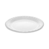 Pactiv Evergreen Placesetter Deluxe Laminated Foam Dinnerware, Plate, 8.88" dia, White, 500/Carton (PCTYTK100090000)
