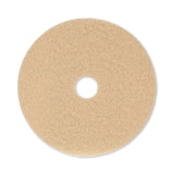 Boardwalk® Burnishing Floor Pads, 20" Diameter, Tan, 5/Carton (BWK4020ULT)