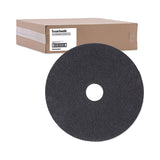 Boardwalk® High Performance Stripping Floor Pads, 20" Diameter, Black, 5/Carton (BWK4020HIP)