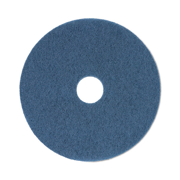 Boardwalk® Scrubbing Floor Pads, 20" Diameter, Blue, 5/Carton (BWK4020BLU) Case of 5