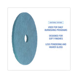 Boardwalk® Burnishing Floor Pads, 20" Diameter, Aqua, 5/Carton (BWK4020AQU)