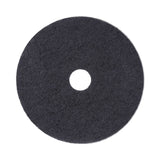 Boardwalk® Stripping Floor Pads, 19" Diameter, Black, 5/Carton (BWK4019BLA) Case of 5