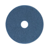 Boardwalk® Scrubbing Floor Pads, 17" Diameter, Blue, 5/Carton (BWK4017BLU)