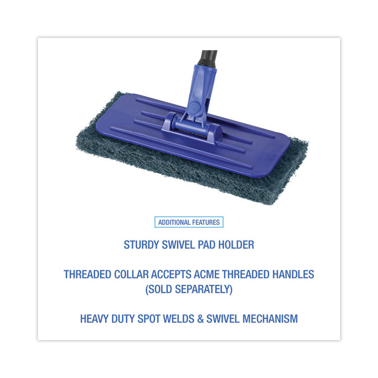 Boardwalk® Swivel Pad Holder, Plastic, Blue, 4 x 9 (BWK00405EA)