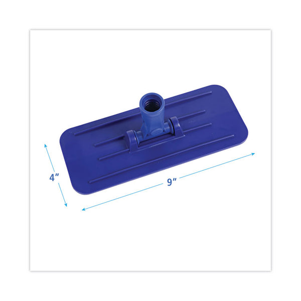 Boardwalk® Swivel Pad Holder, Plastic, Blue, 4 x 9, 12/Carton (BWK00405)