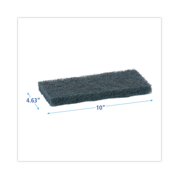 Boardwalk® Medium-Duty Scour Pad, 10 x 4.63, Blue, 20/Carton (BWK402) Each