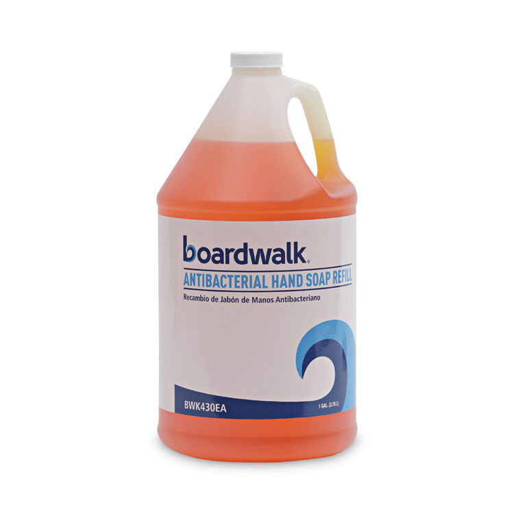 Boardwalk® Antibacterial Liquid Soap, Clean Scent, 1 gal Bottle, 4/Carton (BWK430CT)