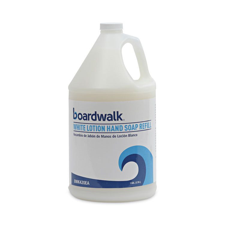 Boardwalk® Mild Cleansing Lotion Soap, Cherry Scent, Liquid, 1 gal Bottle, 4/Carton (BWK420CT)