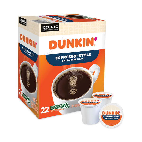 Dunkin Donuts® K-Cup Pods, Espresso, 22/Box (GMT1283)