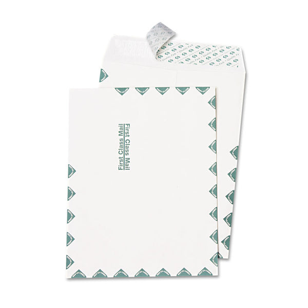 Quality Park™ Redi-Strip Catalog Envelope, First Class, #13 1/2, Cheese Blade Flap, Redi-Strip Adhesive Closure, 10 x 13, White, 100/Box (QUA44786) Box of 100