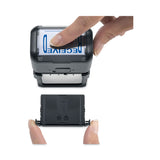 Trodat® Printy Economy 5-in-1 Date Stamp, Self-Inking, 1.63" x 1", Blue/Red (USSE4754)