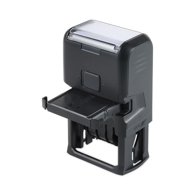 Trodat® Printy Economy Date Stamp, Self-Inking, 1.63" x 1", Blue/Red (USSE4752)