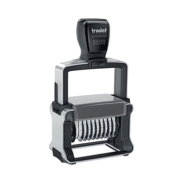 Trodat® Professional Self-Inking Numberer, Ten Bands/Digits, Type Size: 2, Black (USST55510) Each