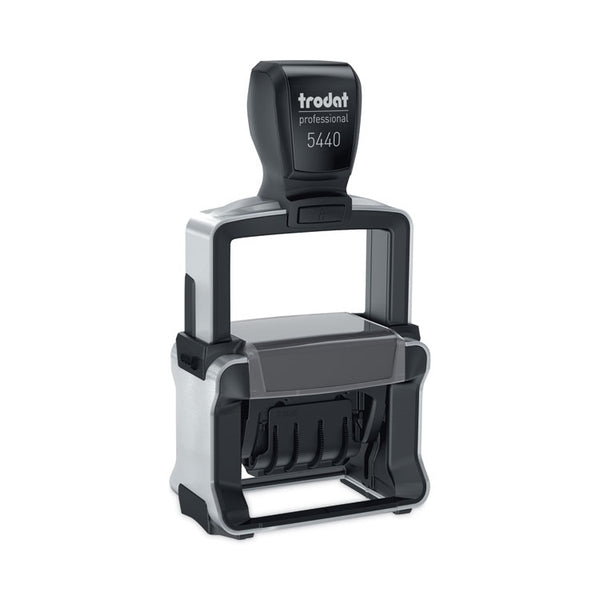 Trodat® Professional 5-in-1 Date Stamp, Self-Inking, 1 x 1.63, Blue/Red (USST5444) Each
