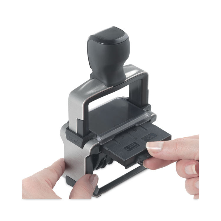 Trodat® Professional 5-in-1 Date Stamp, Self-Inking, 1 x 1.63, Blue/Red (USST5444) Each