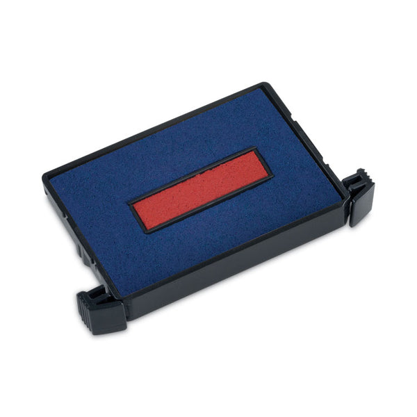 Trodat® E4750 Printy Replacement Pad for Trodat Self-Inking Stamps, 1" x 1.63", Blue/Red (USSP4750BR) Each