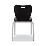HON® SmartLink Four-Leg Chair, 19.5" x 19.63" x 31", Onyx Seat, Onyx Base, 4/Carton (HONSL4L18EONP)