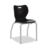 HON® SmartLink Four-Leg Chair, 19.5" x 19.63" x 31", Onyx Seat, Onyx Base, 4/Carton (HONSL4L18EONP)